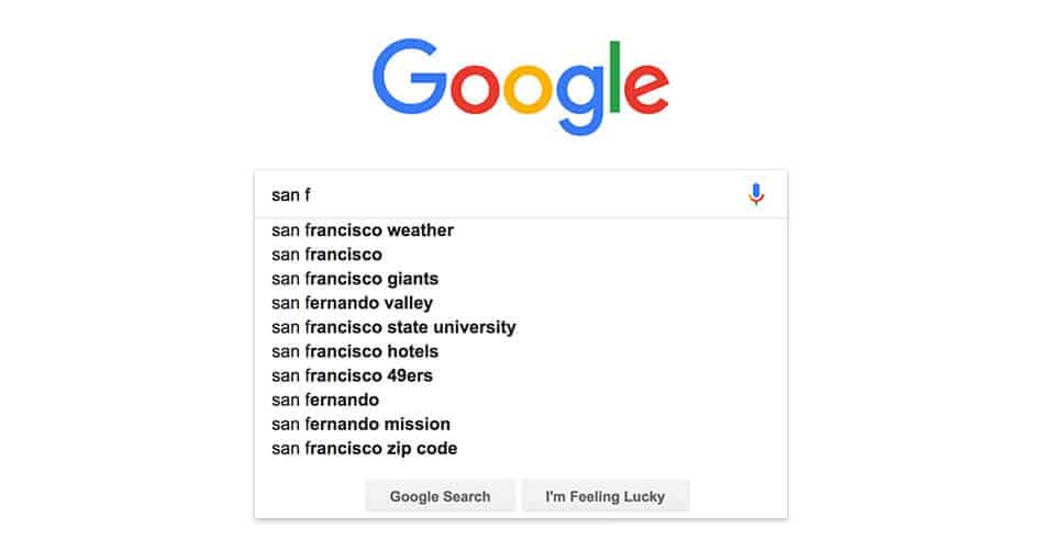 Google Autocomplete Search